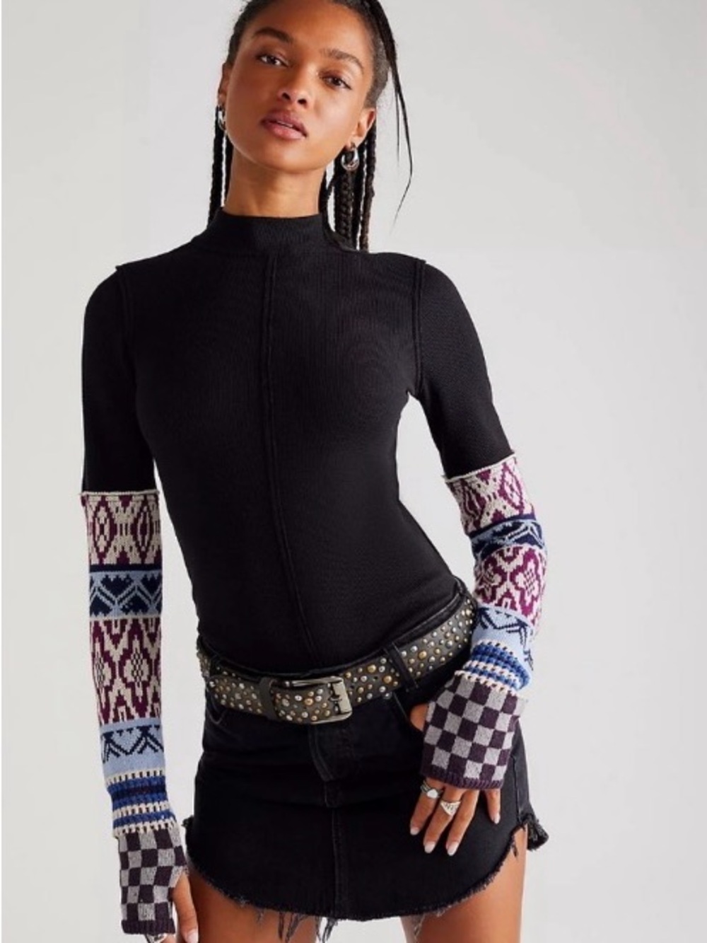 *Imperfect* NWT Free People WE THE FREE Gorgeous Cuff Thermal Top XL